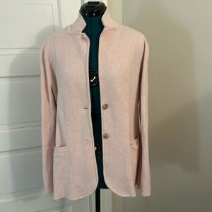 JCrew Sweater Blazer. Light Pink - L